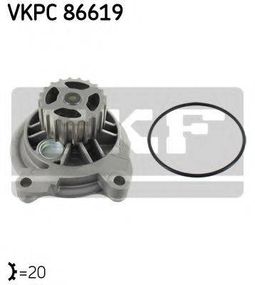 Насос водяний AUDI, VW (Вир-во SKF) SKF VKPC86619 на AUDI 100 седан (4A, C4)