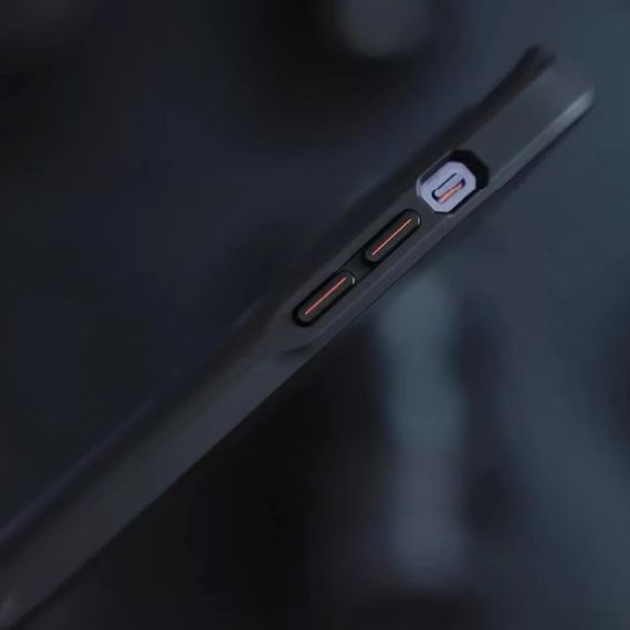 TPU+PC чехол Metal Buttons with MagSafe Carbon Ring для Apple iPhone 14 Pro Max (6.7") Черный | Зображення 4