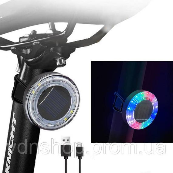 Велоліхтар задній на багажник, Мигалка задня на акумуляторі для велосипеда, Ліхтар для нічної їзди TR-62 | Зображення 6