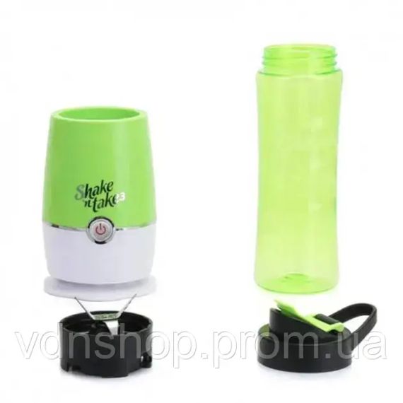 Мини-блендер для коктейлей и смузы Shake'n Take Шейкер-блендер с бутылкой для взбивания коктейлей | Зображення 2