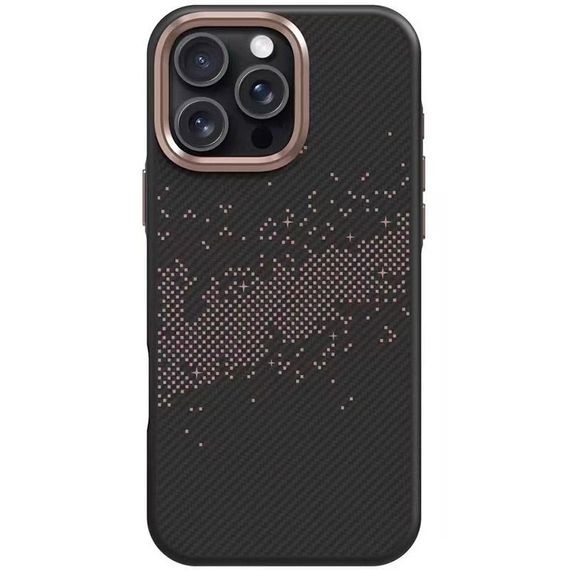 TPU чехол Monzo (MagFit) для Apple iPhone 16 Pro Max (6.9") Titanium gold