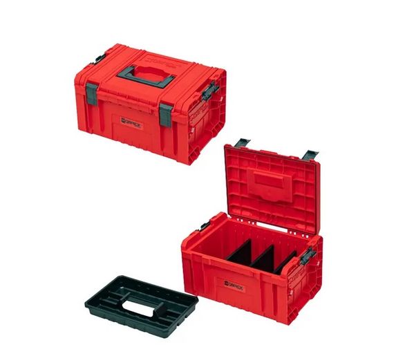 Набір ящиків для інструментів на платформі, 21", 525x345x885, SYSTEM PRO Drawer Workshop Set 4 Red, Z258360PG003, QBRICK | Зображення 2
