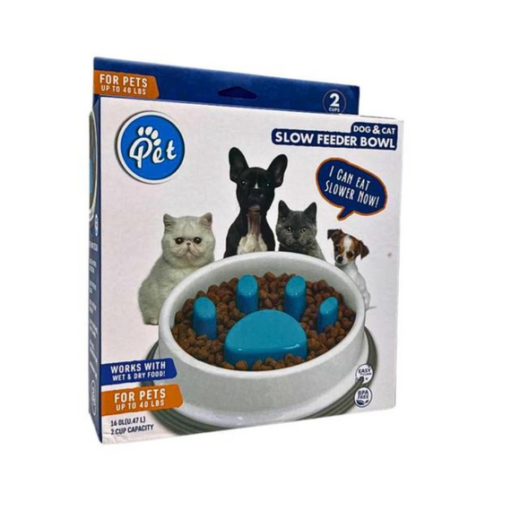 Компактна годівниця-лапка Slow Feeder Bowl із пластику для кошенят і цуценят, 450 мл | Зображення 5