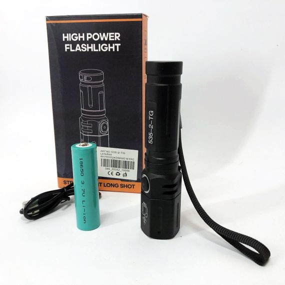 Фірмовий ручний ліхтар PLD-535-2, Професійний тактичний ліхтарик, Світильник пило-вологозахищений YX-97