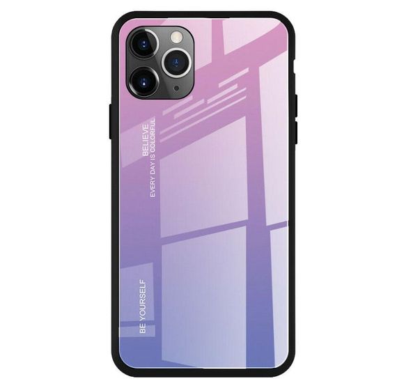Чохол бампер Primolux Gradient Glass для Apple iPhone 11 Pro Max - Pink | Зображення 1