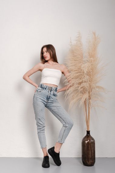 Кроссовки женские Fashion Rose 3953 37 размер 24 см Черный | Зображення 7