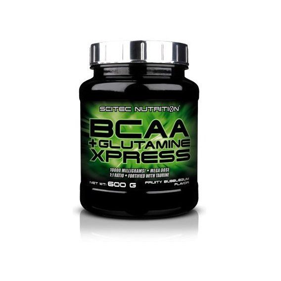 Амінокислота BCAA для спорту Scitec Nutrition BCAA+Glutamine Xpress 600 g /50 servings/ Apple