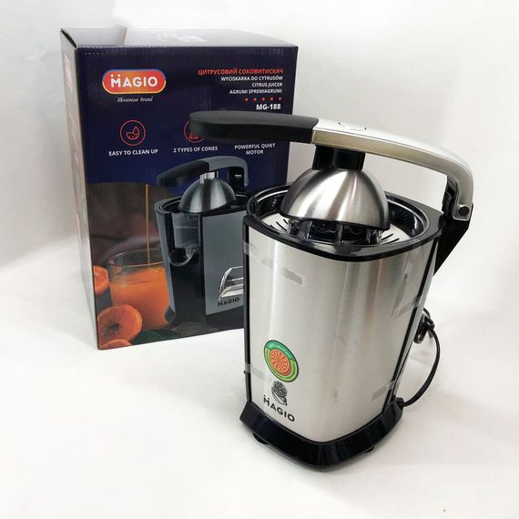 Соковыжималка для цитрусовых MAGIO MG-188, соковыжималка для яблок, соковыжималка для ягод | Зображення 6