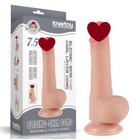 Фалоімітатор 7'.5' Sliding Skin Dual Layer Dong FLESH Sex Aura