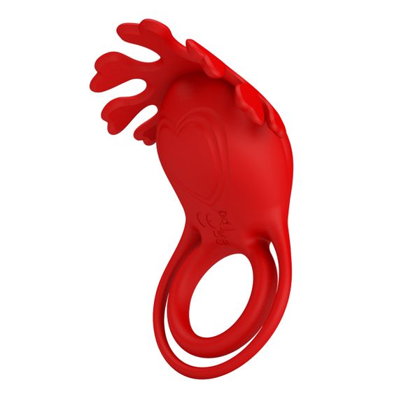 Віброкільце PRETTY LOVE - VIBRATION PENIS RING, Ruben, 7 vibration functions red Sex Aura | Зображення 2