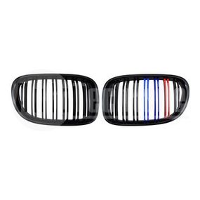 Решетки радиатора компл. BMW 7 F01 09-12 (глянц. чёрн. двойная (M-стиль), AutoTechteile, 708 5133, 708 5132