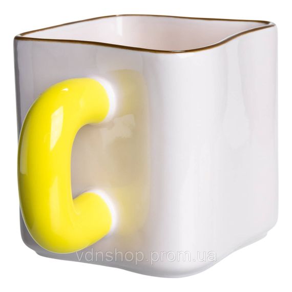 Порцелянова чашка "Губка Боб" з магнітним декором 500 мл, Кружка дитяча чашка із порцеляни на подарунок FM-12Y | Зображення 2