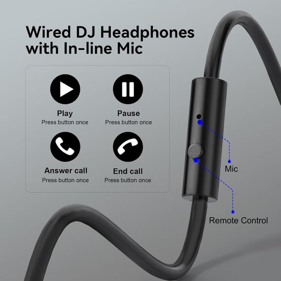 Гарнітура OneOdio Pro 10, 3,5мм/6,35мм, Black | Зображення 5
