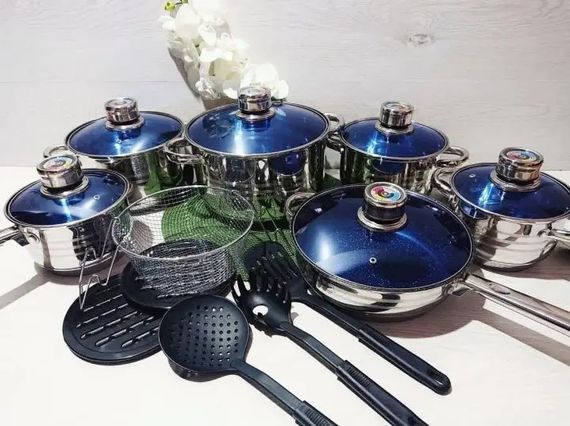 Набор кастрюль из нержавеющей стали 24 предмета XPRO TK-00099 (41145-00099_2269) | Зображення 4