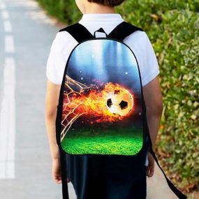 Рюкзак детский для футболиста 34х27см,городской ранец для мальчика футбол (00459)