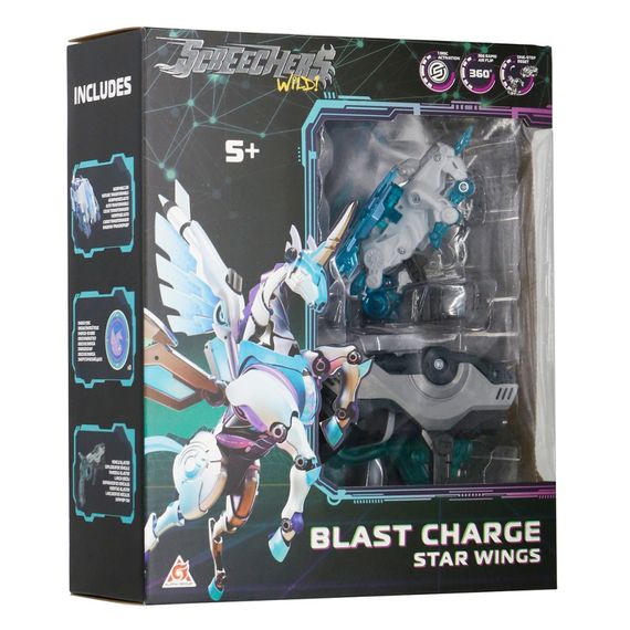 Детский игровой набор S5 L1 СТАР ВИНГС Screechers Wild! EU686113 запускатель-бластер, машинка-трансформер | Зображення 2