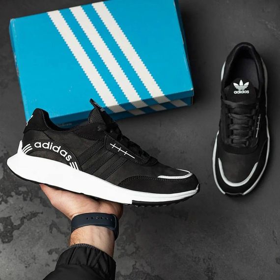 Кросівки шкіряні  Adidas колір чорний, білий | Зображення 9