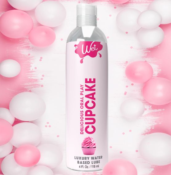 Їстівний лубрикант зі смаком капкейка Wet Oral Play Cupcake, 118 мл | Зображення 1