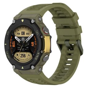 Силиконовый ремешок Primolux для смарт-часов Xiaomi Amazfit T-Rex 2 (A2169 / A2170) - Dirty Green