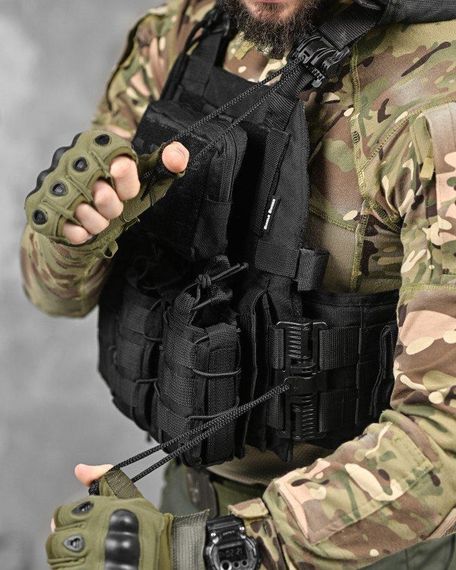 Плитоноска 4 скидання black Single Sword ВТ1096 | Зображення 4