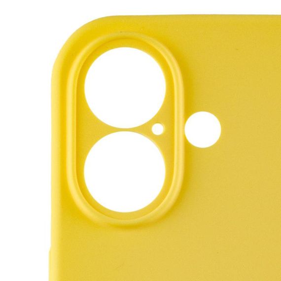 Чохол Silicone Case Full Camera Protective (AA) для Apple iPhone 16 (6.1") Жовтий / Yellow | Зображення 4