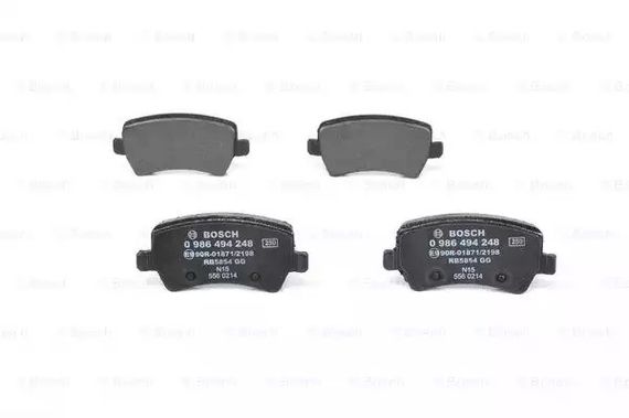 Колодки гальмівні дискові FORD GALAXY 06-,S-MAX 06-, VOLVO S60, V60 10- задн.  BOSCH (0986494248)