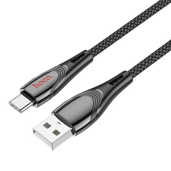 Дата кабель Hoco U133 Monte USB to Type-C (1.2m) Black | Зображення 1