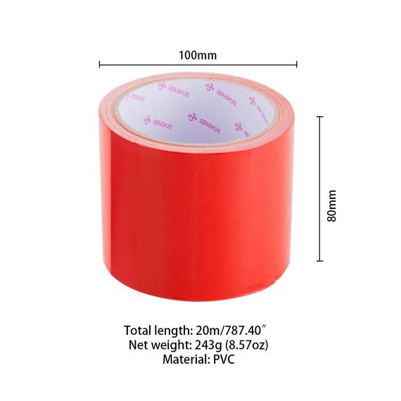 Скотч для бондажу LOCKINK SEVANDA Electrostatic Tape, червона, 16 м | Зображення 1