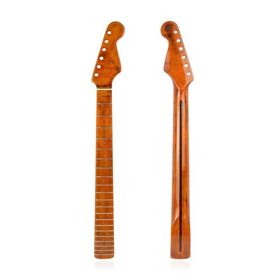 Гриф кленовий ЛАК Вінтаж для електрогітари електрогітарі гітари Fender Stratocaster ST темний | Зображення 2