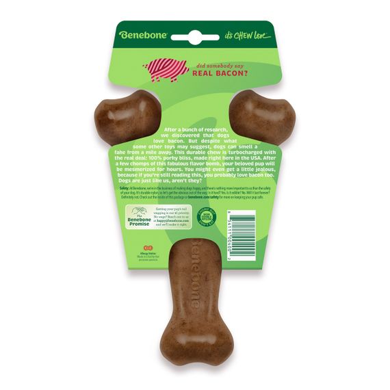Іграшка для собак зі смаком бекону Benebone Wishbone Bacon, 17 см | Зображення 3