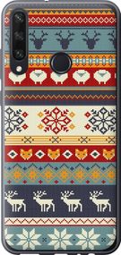 Чехол на Huawei Y6p Рождественский орнамент "3303u-1952-17620"