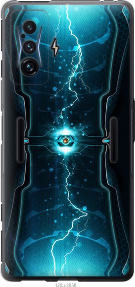 Чехол на Xiaomi Poco F4 GT Молнии в цилиндре "120u-2958-17620"