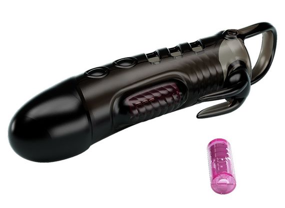 Подовжуюча насадка з вібростимуляцією (на 2,5 см) PRETTY LOVE - PENIS SLEEVE Sloane, BI-026243-1 sexstyle | Зображення 6