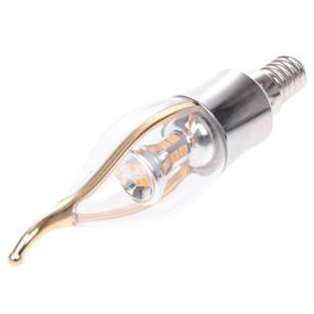 Лампа светодиодная E14 LED 6W 28 pcs WW CL37-A SMD2835 (silver) 220V