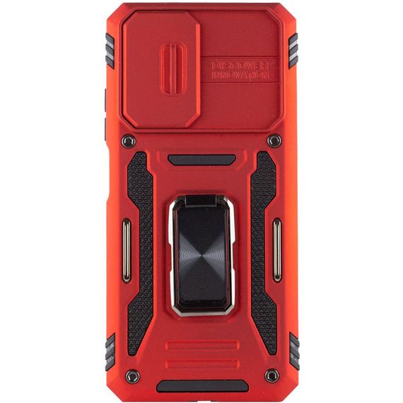Ударопрочный чехол Camshield Army Ring для Xiaomi Redmi 9A Силикон, Красный / Red | Зображення 1