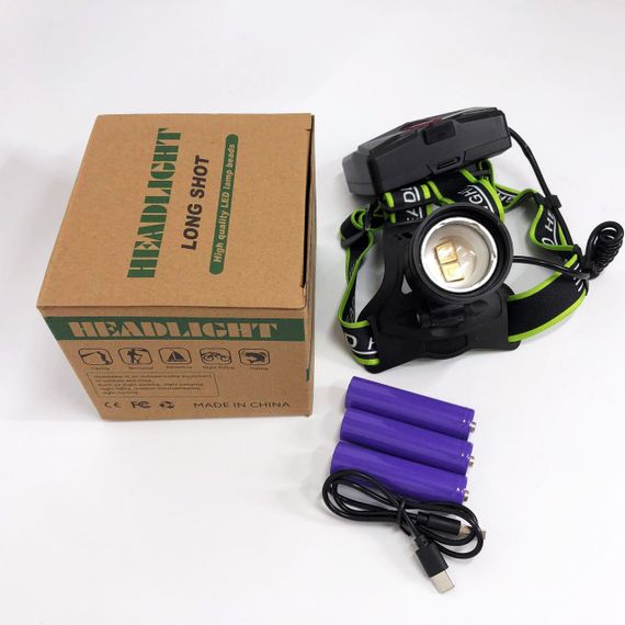 Ліхтарик налобний PLD-A12-2PM10-2TG (WHITE+UV), Ліхтар акумуляторний для риболовлі, Ліхтарик налобний потужний | Зображення 9