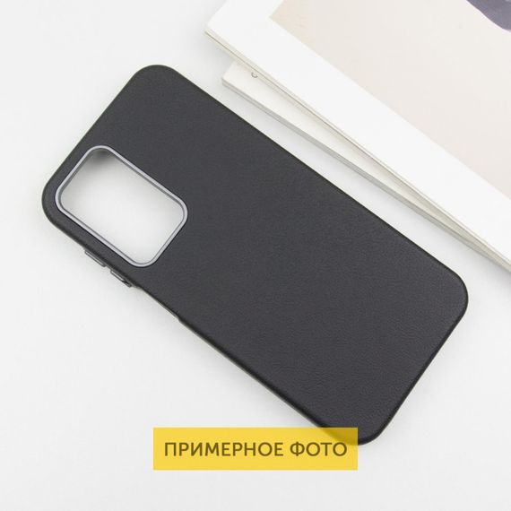 Шкіряний чохол Leather Case Metal Buttons для Xiaomi Redmi A3 Black | Зображення 2