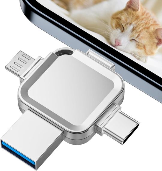 Флеш USB накопичувач для iPhone 256 ГБ, Yueflue для iPhone з портом iOS, USB, Type C, Micro-USB, | Зображення 3