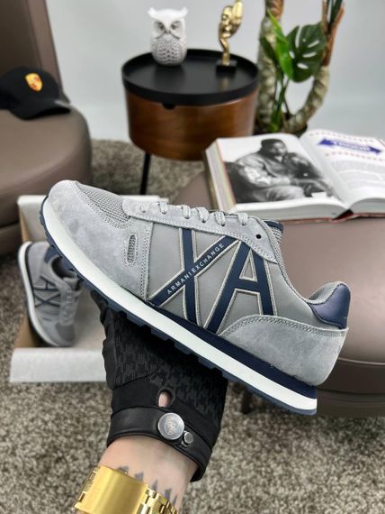 Чоловічі кросівки Exchange AX Grey Black замша , текстиль , В'єтнам 42 26.5-27см | Зображення 3