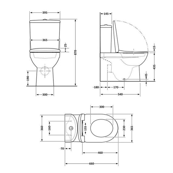 Унітаз підлоговий Qtap Scorpio Ultra Quiet безобідковий із сидінням Soft-Close MATT BLACK QT14226088AMB | Зображення 1