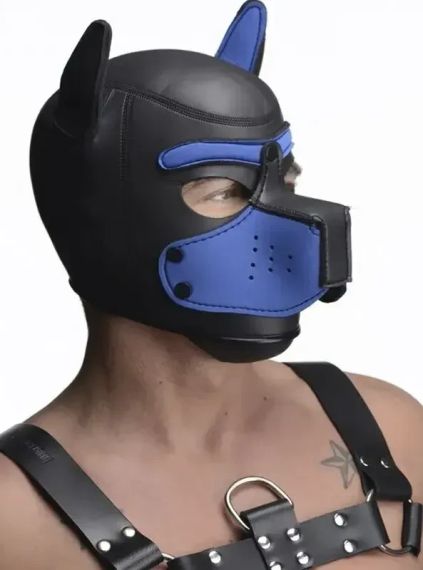 Master series spike — синя неопренова маска для рольових ігор | Зображення 2