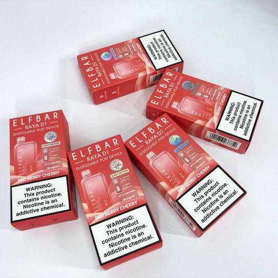 Elf Bar RAYA D1 13000 смак Червона Ягода Вишня (Red Berry Cherry) (ws48815-8) | Зображення 4
