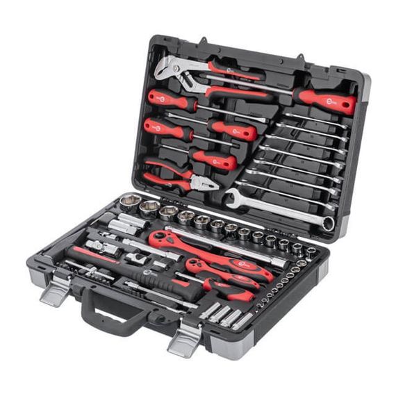 Професійний набір інструментів 1/2", 1/4", 78 од., Cr-V INTERTOOL ET-7078