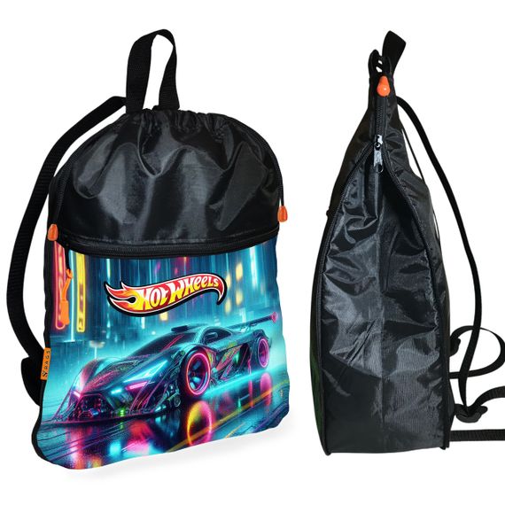 Рюкзак-мешок для школы Хот Вилс "Hot Wheels" детская сумка для обуви и спортивной одежды (01496)