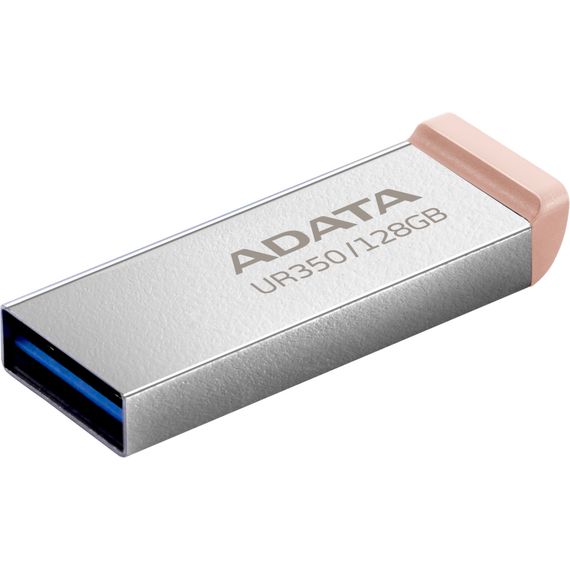USB флеш накопичувач ADATA 128GB UR350 Silver/Beige USB 3.2 (UR350-128G-RSR/BG) | Зображення 1