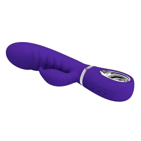 Ребристий вібратор Pretty Love - Prescott Purple, BI-014635-3 Sex Aura | Зображення 7