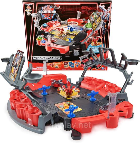Арена Бакуган с вращающимся атакующим бакуганом Драгоноид Оригинал Spin Master Bakugan Battle Arena