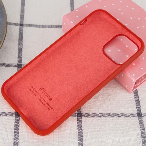 Чохол Silicone Case Full Protective (AA) для Apple iPhone 11 Pro Max (6.5") Червоний / Dark Red | Зображення 2