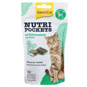 Ласощі для котів GimCat Nutri Pockets Catnip & Multivitamin з котячою м'ятою 60 гр
