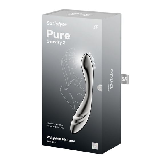 Металевий дилдо Satisfyer Pure Gravity 3 | Зображення 4